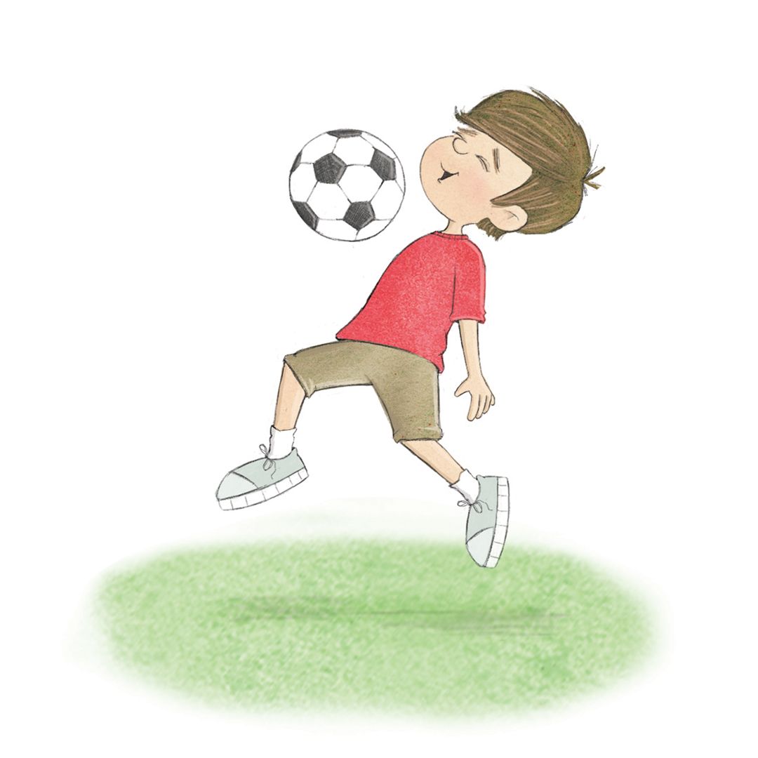 Marco trapping the ball