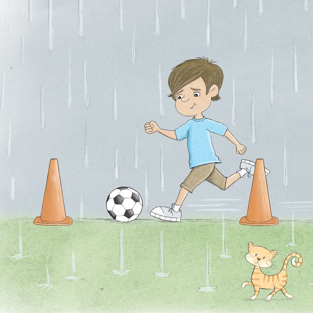Practice in the rain